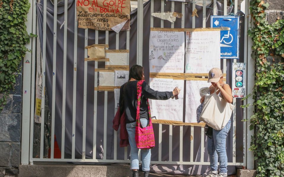 Foto: Cortesía Mujeres de Filosofía y Letras entregan instalaciones a la UNAM tras 5 meses en paro