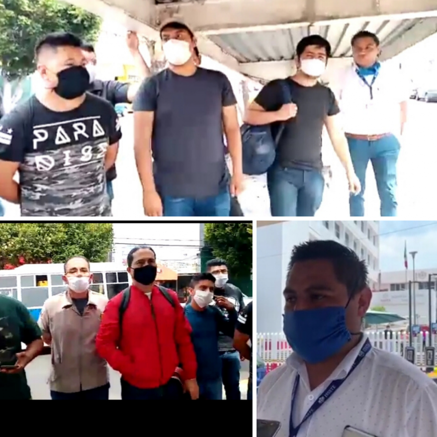 Ahora Camilleros del ISSSTE protestan por falta equipo; temen ser contagiados de Covid-19