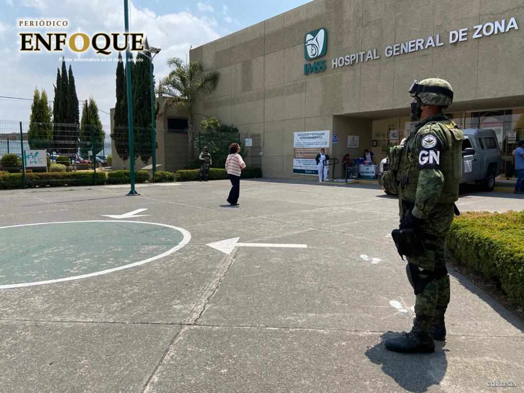 Foto: Cortesía Patrulla GN hospitales para preservar el orden