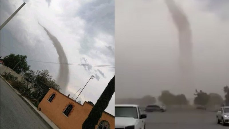 Foto: Cortesía Un gran tornado aparece de la nada en Hidalgo y genera todo tipo de teorías