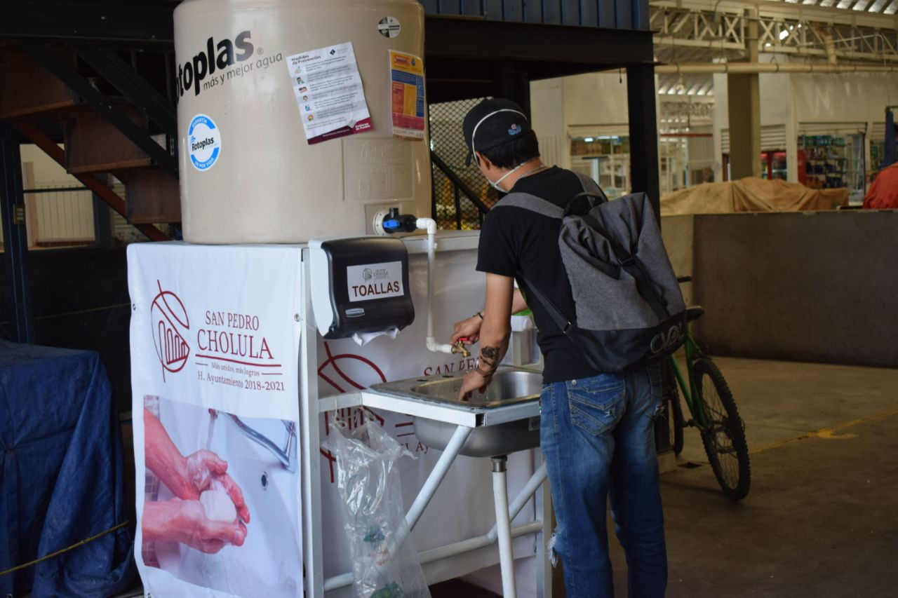 Foto: Cortesía Redobla esfuerzos gobierno de San Pedro Cholula ante fase 3 de Covid-19
