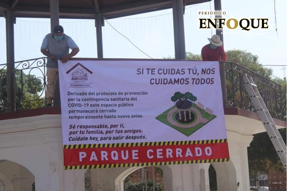 Foto: Cortesía Clausuran temporalmente parques y espacios deportivos en Amozoc