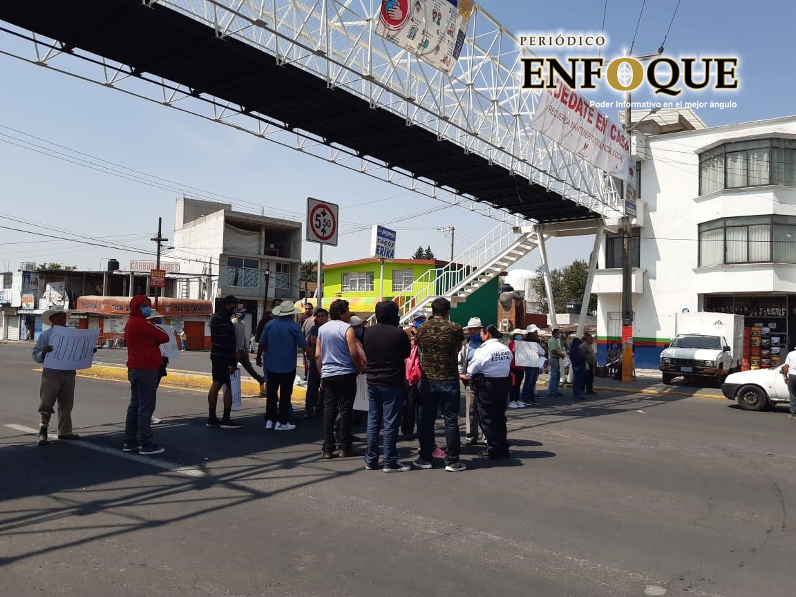 Foto: Rommel Pichardo Se registra nuevamente bloqueo en la carretera Tlaxcala-Puebla