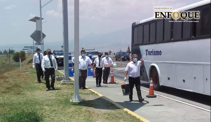 Foto: Rommel Pichardo Transportistas protestan en la Amozoc-Perote, piden apoyo a Gobierno Federal