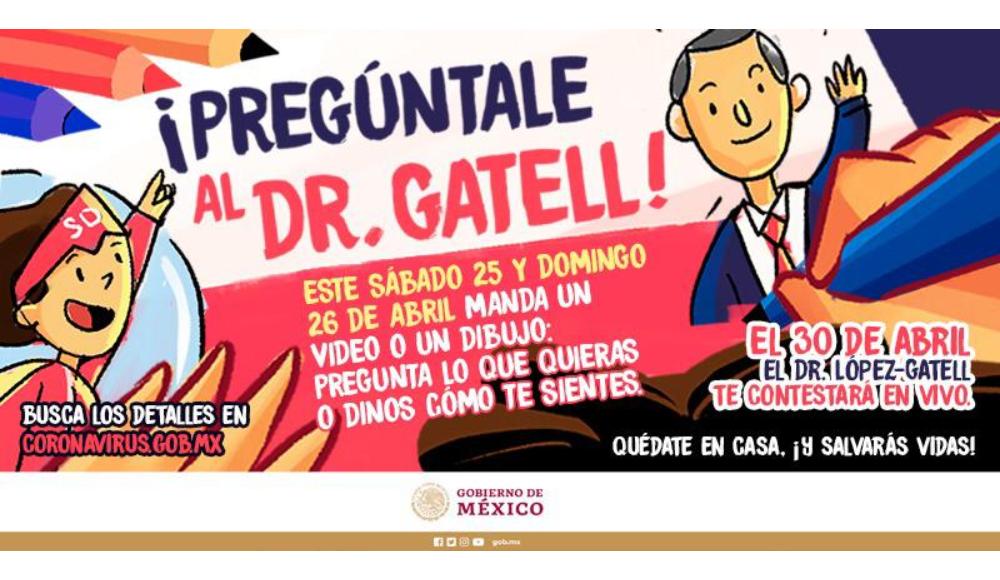 Foto: Cortesía Pregúntale al Dr. Gatell: niñas y niños serán los 'periodistas' en la conferencia del 30 de abril