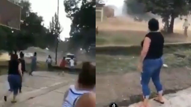 Foto: Cortesía ¡A pedradas! Así reciben a policías que intentaron clausurar fiesta en Michoacán (Video)
