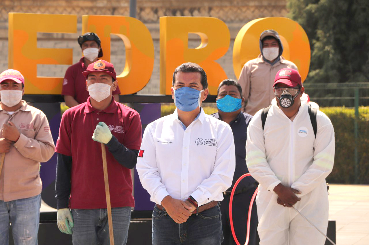 Foto: Cortesía Llama edil de San Pedro Cholula a no politizar la contingencia sanitaria
