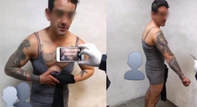 Foto: Cortesía Borracho y vestido de mujer, detienen a exescolta de Enrique Peña Nieto
