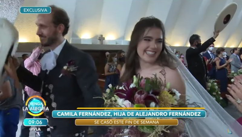 Foto: Cortesía Las preguntas que nos deja la boda de Camila, la hija de Alejandro Fernández