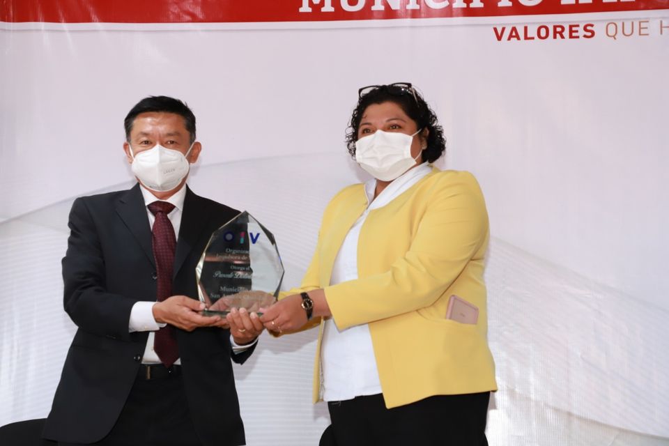 Foto: Cortesía San Andrés Cholula es el primer municipio a nivel nacional con el Distintivo Impulsor Valores