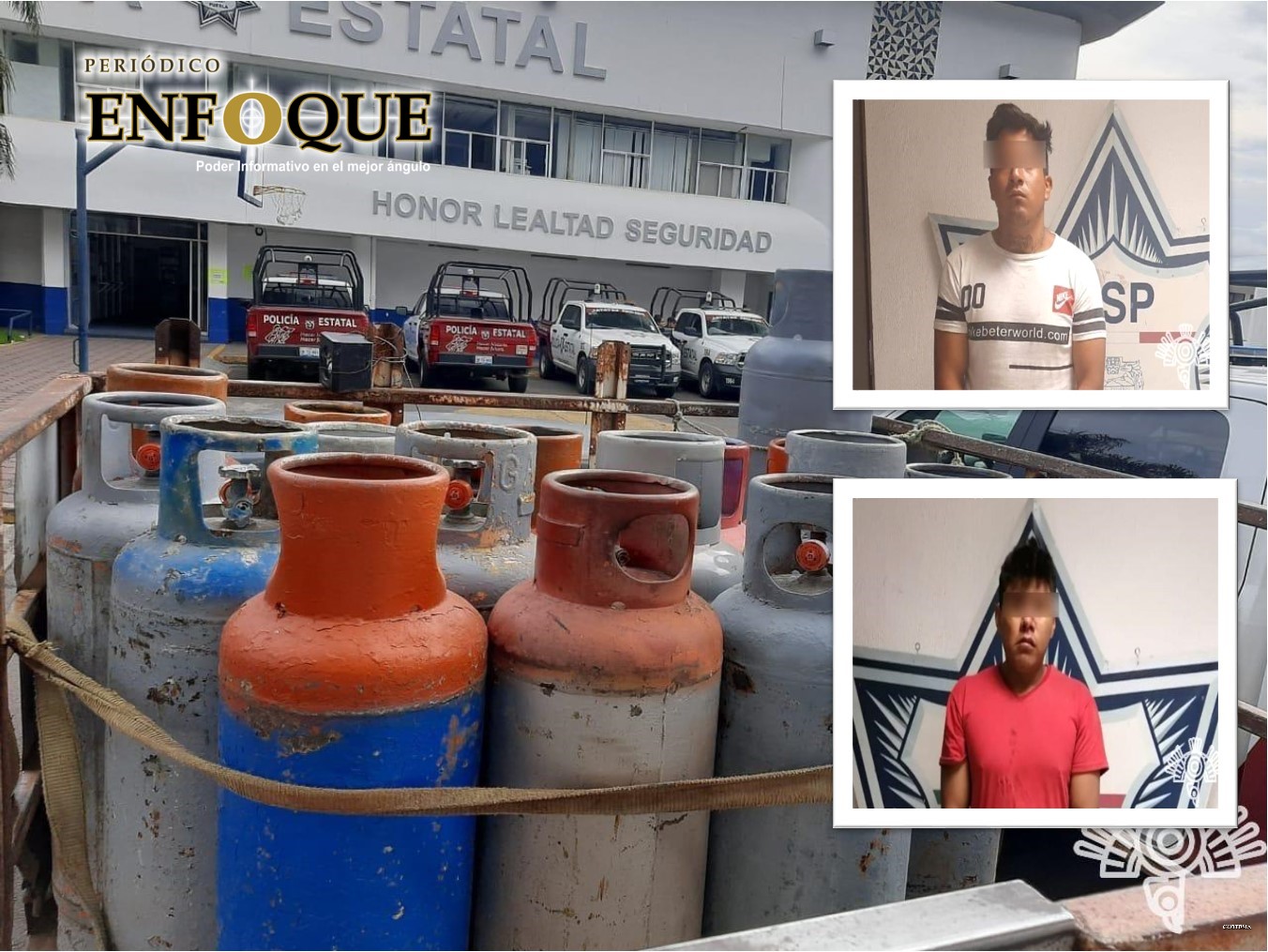 Foto: Cortesía Detienen en Tepeaca a sujeto de la banda “El Pelón” que trasportaba tanques de gas LP