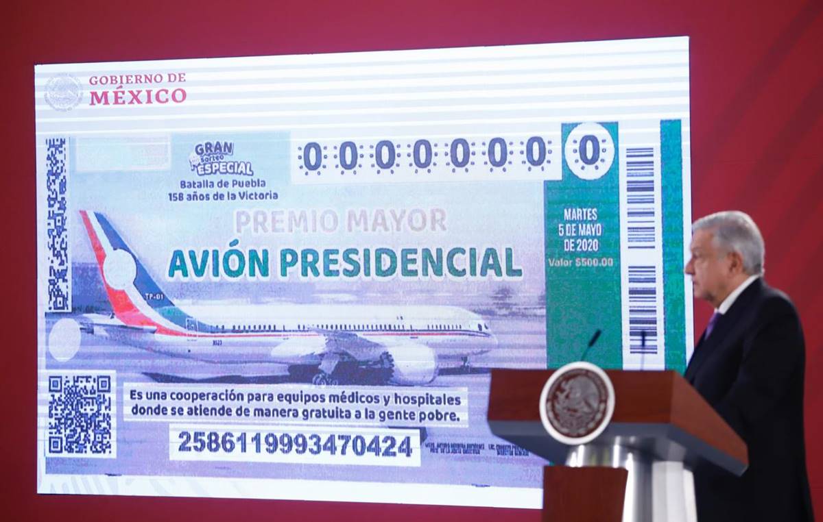 Foto: Cortesía ¿Qué pasará con los ‘cachitos’ que no se vendan del sorteo del avión presidencial?