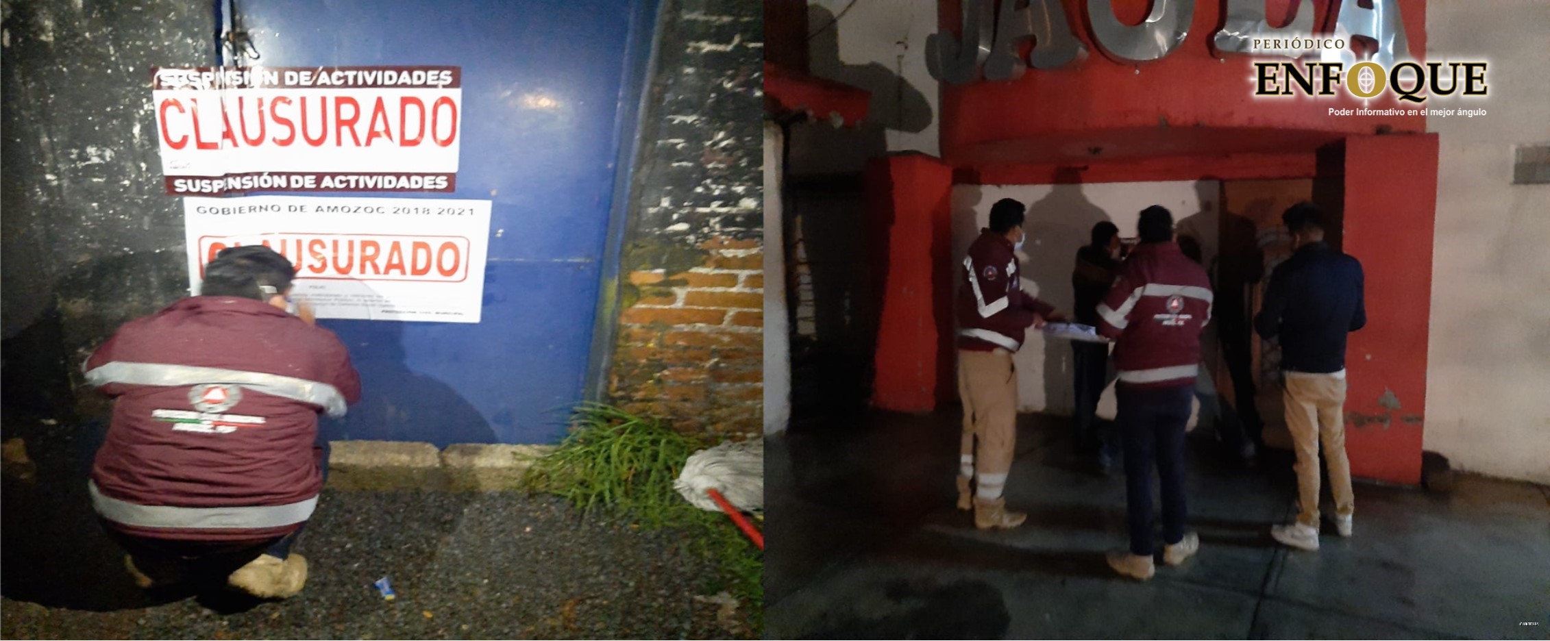 Foto: Cortesía Clausuran centros nocturnos en Amozoc, operaban pese a las restricciones por el covid-19