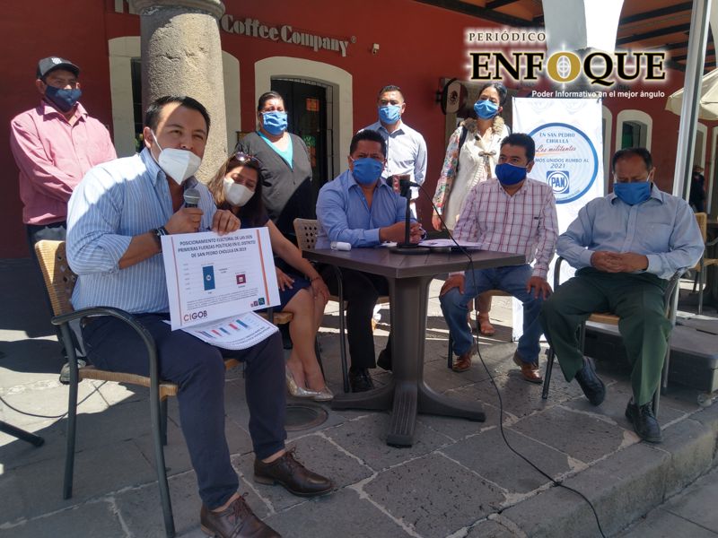 Foto: Omar Sánchez Pide PAN de San Pedro Cholula a Marko Cortés que candidatos sean panistas y cholutecas en el 2021