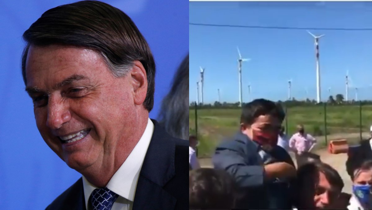 Foto: Cortesía Jair Bolsonaro hace “caballito” a un enano pensando que es un niño (Video)