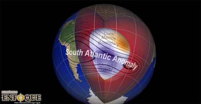 Foto: Cortesía Nasa encuentra una anomalía en el campo magnético de la tierra en Sudamérica