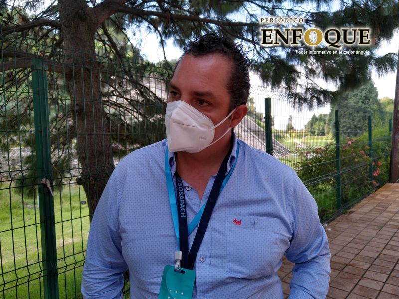 Foto: Omar Sánchez Tratarán el agua potable de Santiago Momoxpan para quitarle dureza