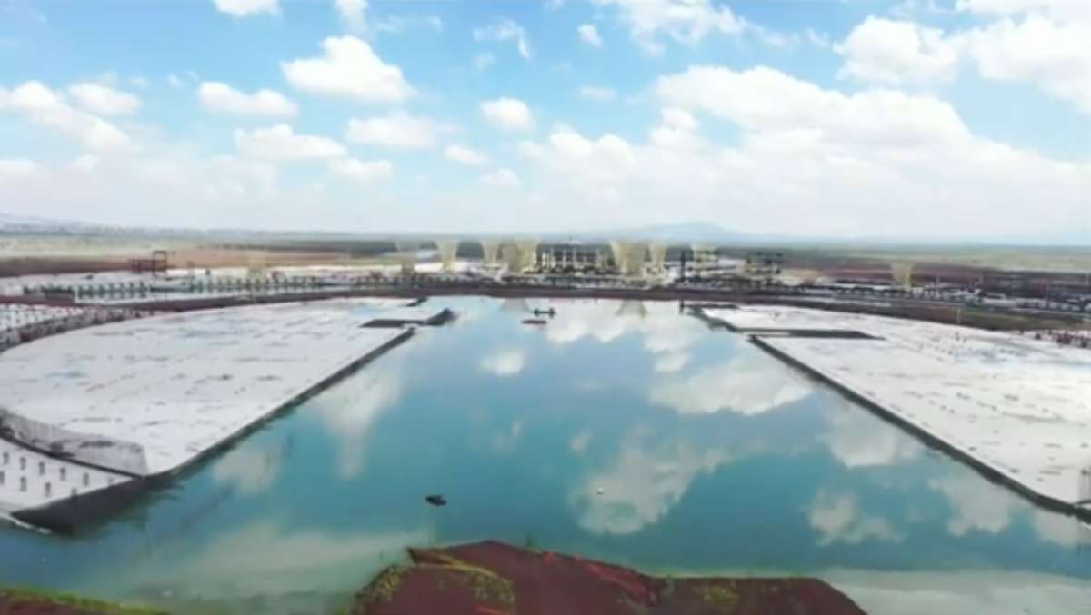 Foto: Cortesía “Sí hay patos”: Inundado y abandonado, así luce el terreno del aeropuerto de Texcoco (Video)