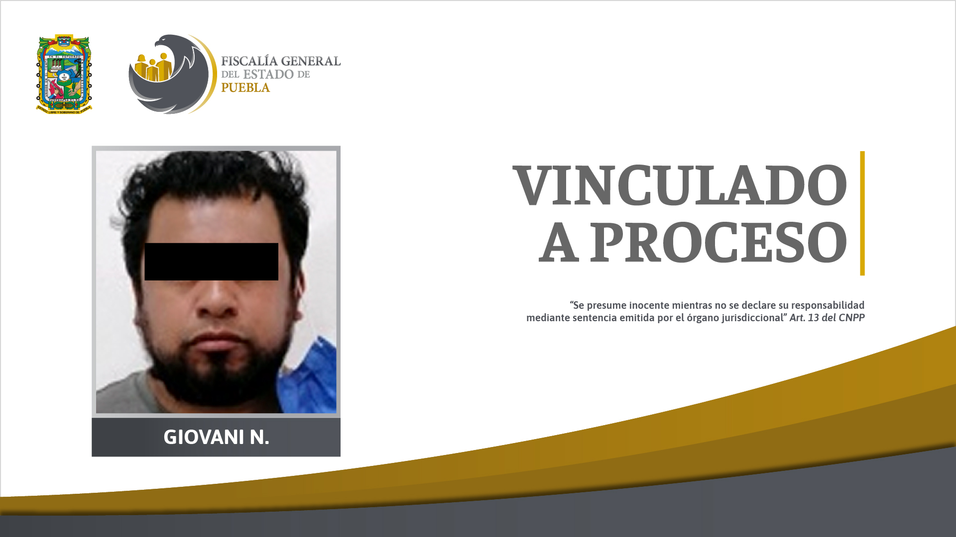Foto: Cortesía Vinculado a proceso por violación de su vecina menor de edad