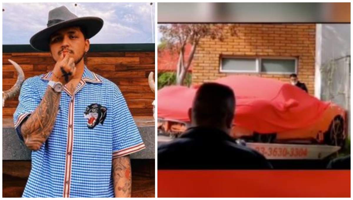 Foto: Cortesía Christian Nodal aclara qué pasó luego del accidente con su Ferrari en Guadalajara