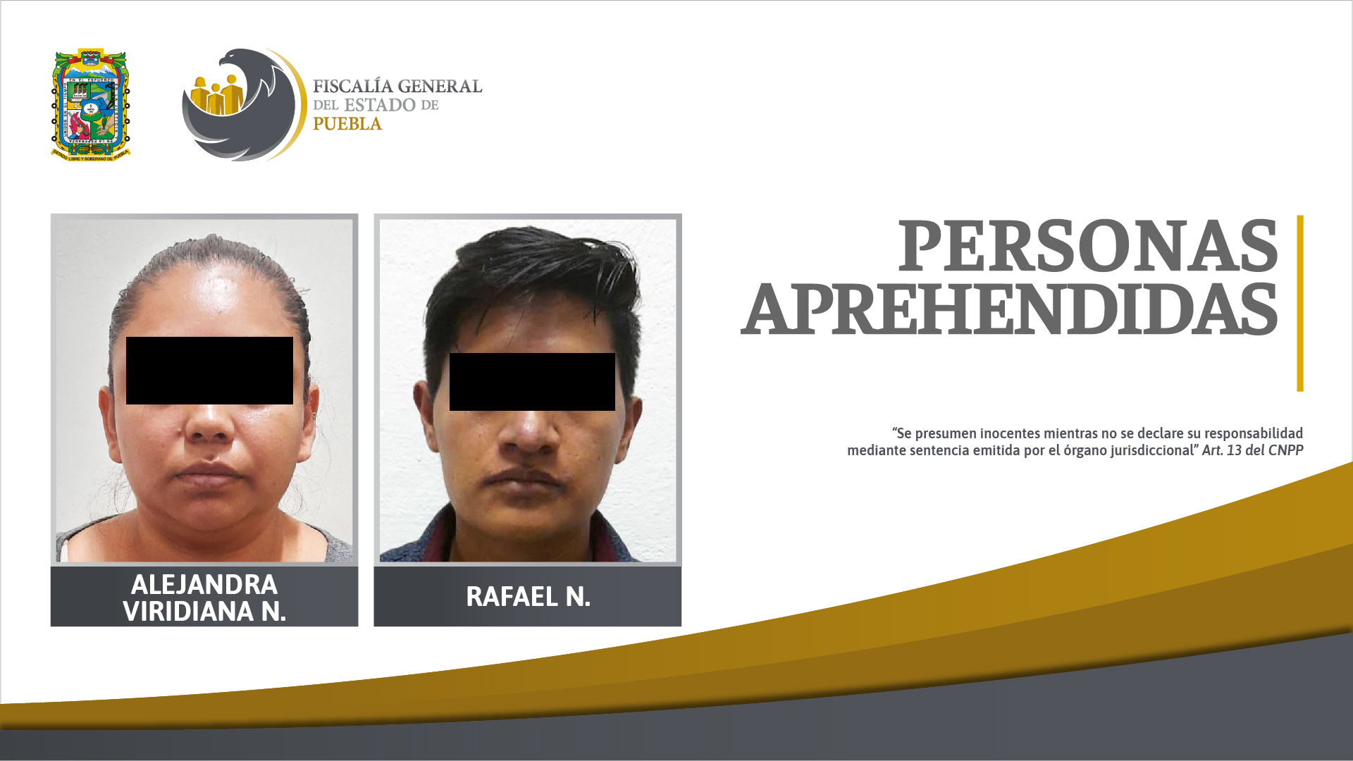 Foto: Cortesía Fiscalía cumple aprehensión contra padres de niña internada en La Margarita
