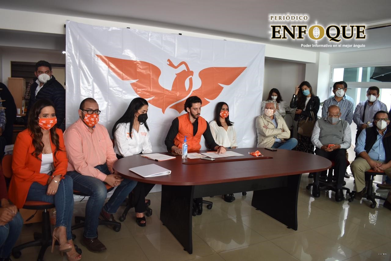 Foto: Cortesía Movimiento Ciudadano rinde protesta a los nuevos integrantes que conformarán la comisión operativa Municipal de Puebla