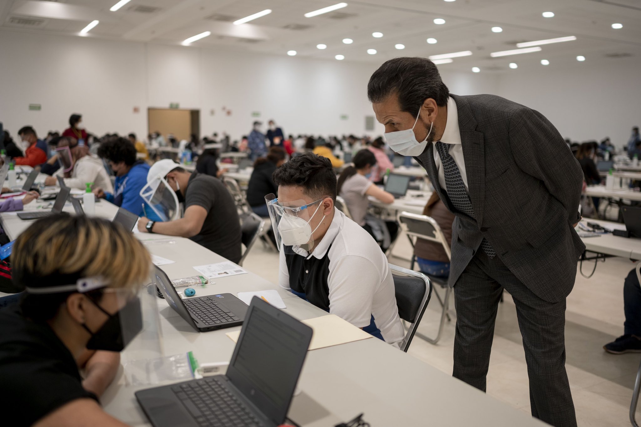 Foto: Cortesía Rector de la BUAP supervisa aplicación de la Prueba de Admisión y Diagnóstico del Nivel Superior