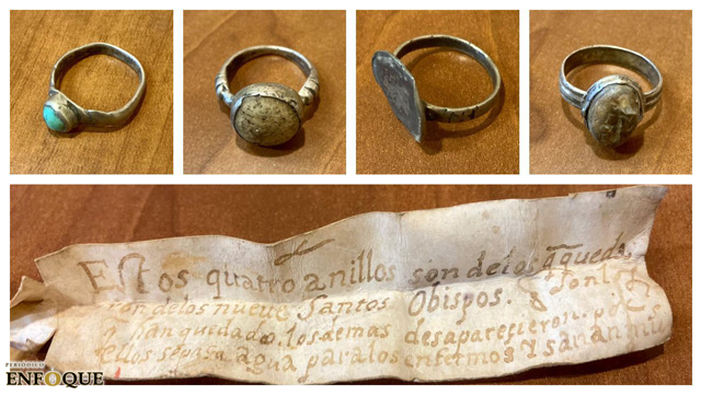 Foto: Cortesía Hallan los 'anillos milagrosos' de los nueve obispos santos de San Estevo de Ribas de Sil