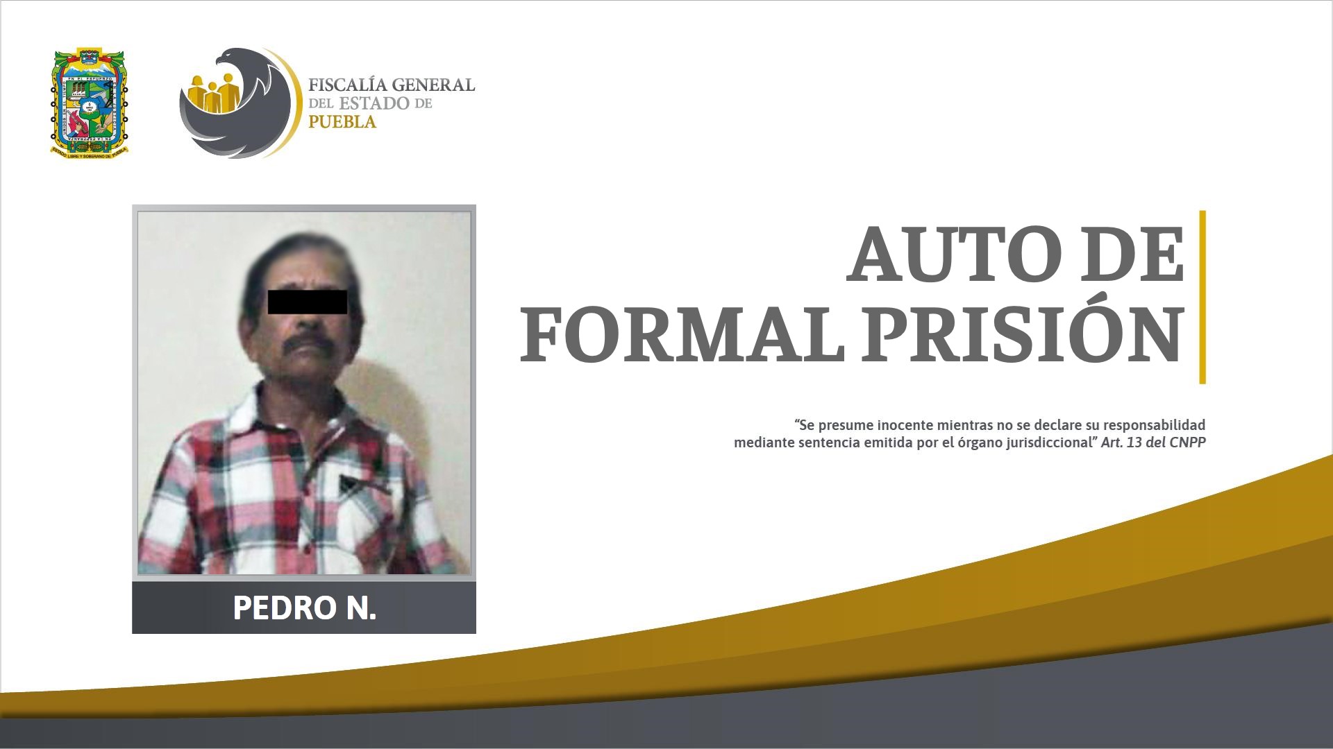 Foto: Cortesía Auto de formal prisión contra señalado de violación de su nieta