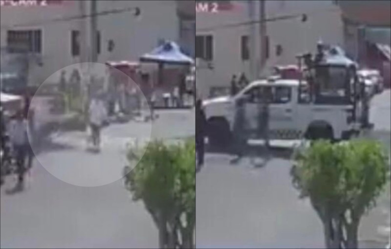 Foto: Cortesía Camioneta de la Guardia Nacional atropella a ancianita en Neza; intentan linchar a uniformados (Video)