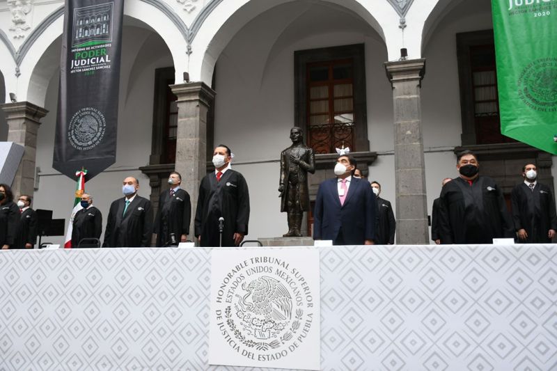 Foto: Cortesía Puebla tiene un poder judicial sólido y transparente  ante los retos del 2020: Héctor Sánchez