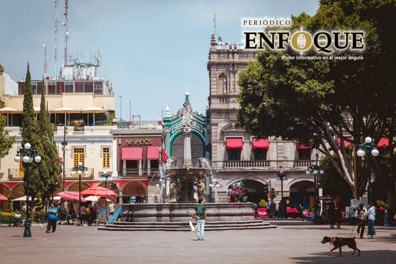 Foto: Alex Muñoz Otra vez cerrarán el Zócalo de Puebla para detener contagios de Covid