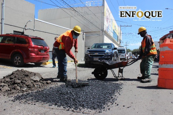 Foto: Cortesía Atiende Ayuntamiento de Puebla más de 100 mil metros cuadrados de baches