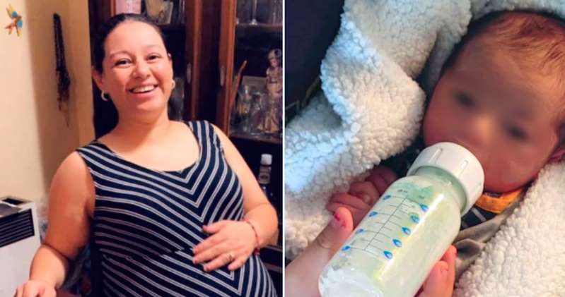 Foto: Cortesía Erika, de 33 años, tuvo a su bebé, lo abrazó y murió de COVID.