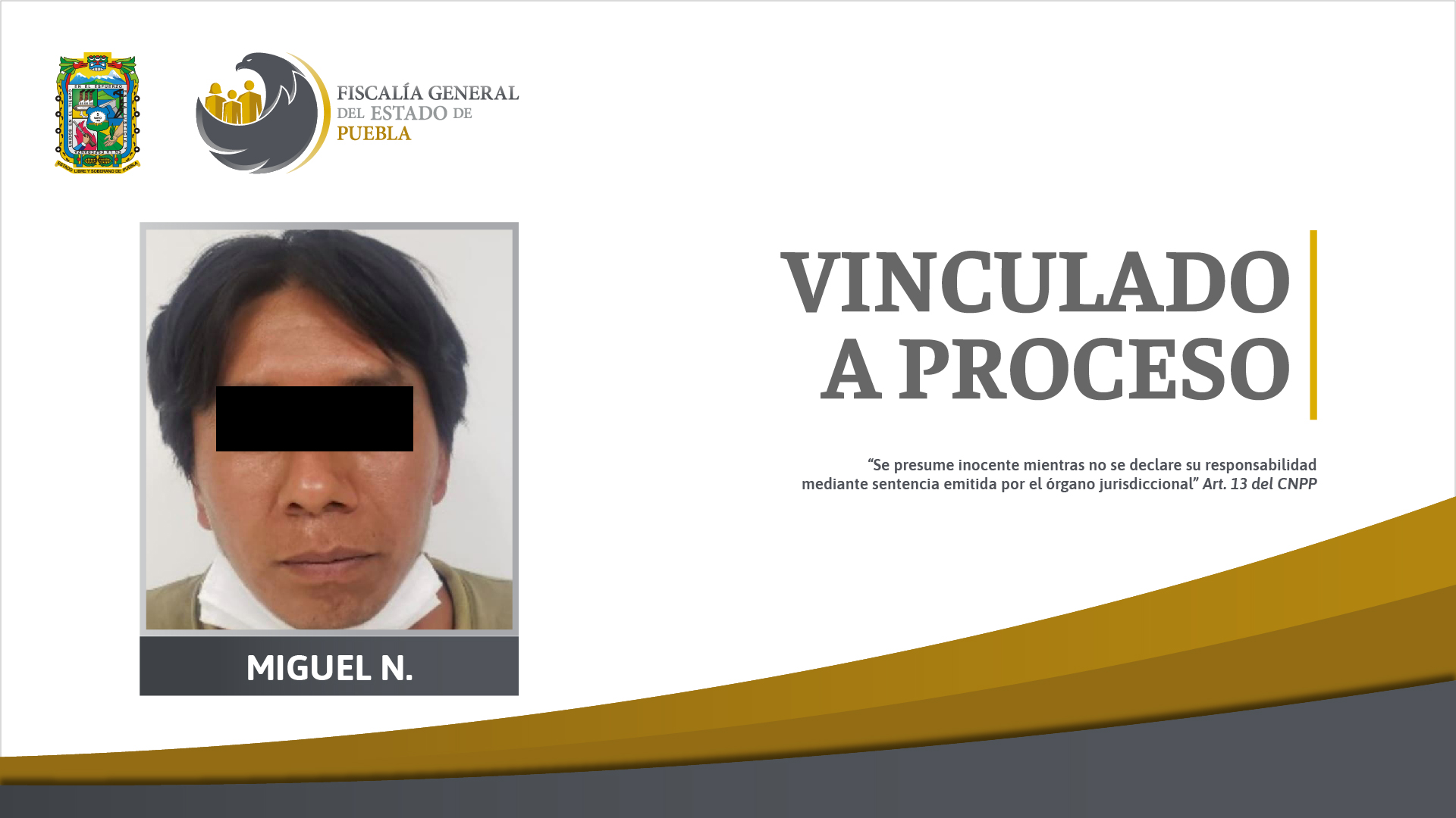 Foto: Cortesía Prisión por tentativa de feminicidio de su concubina