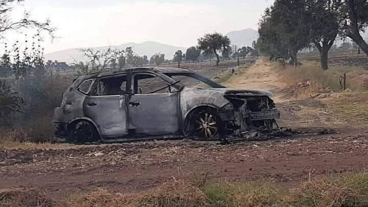 Foto: Cortesía Hallan auto con 2 personas calcinadas en Guanajuato