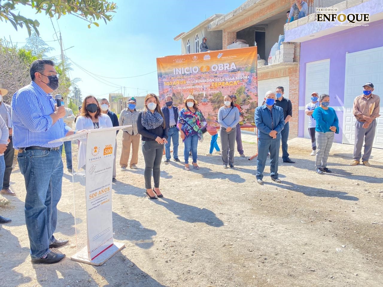 Foto: Marisol Oropeza Más de 100 calles pavimentadas en lo que va de gobierno municipal: edil de Tepeaca
