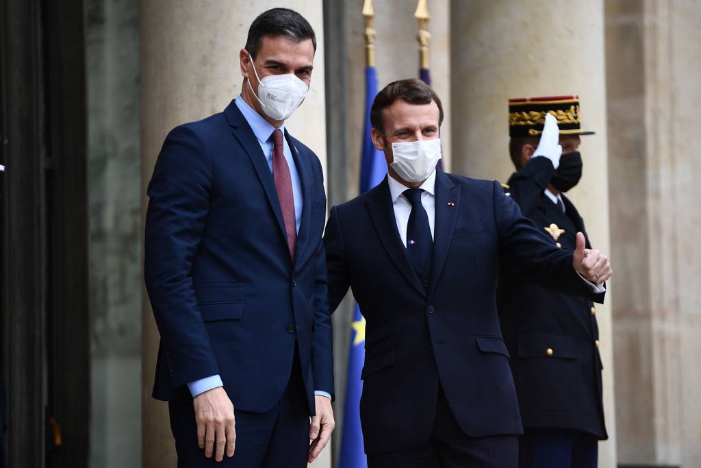 Foto: Cortesía Primeros ministros de España y Portugal, en aislamiento tras reuniones con Macron, quien tiene COVID