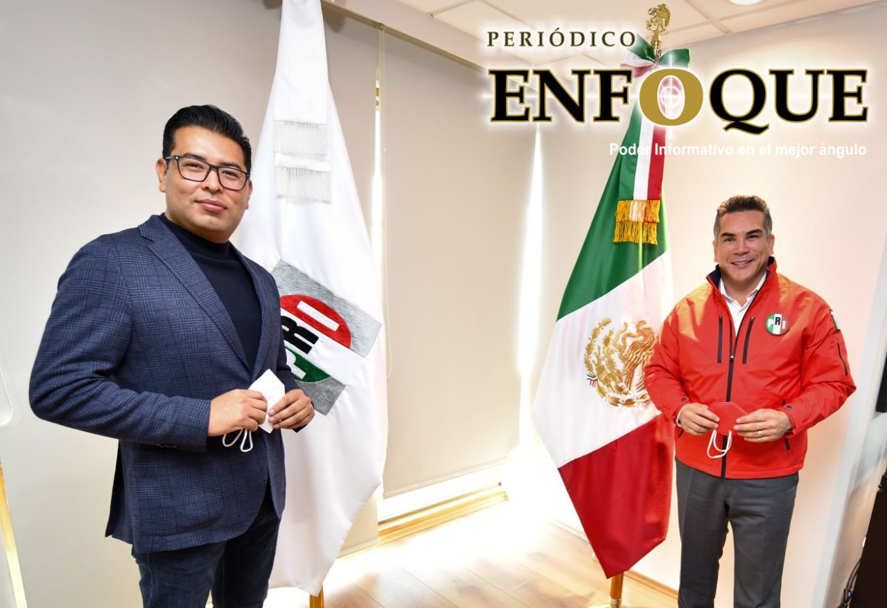 Foto: Cortesía El Presidente Nacional del PRI se reúne con su similar de Néstor Camarillo dirigente estatal del partido en Puebla.