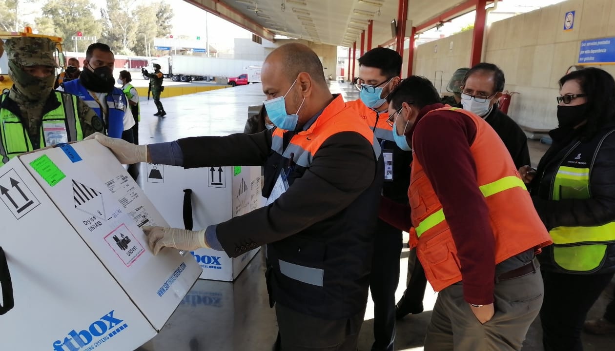 Foto: Cortesía Arriba a México otro cargamento de vacunas contra COVID de Pfizer