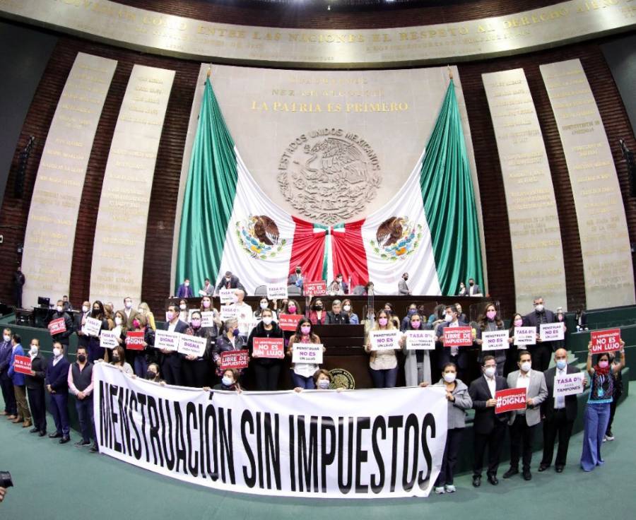 Foto: Cortesía Diputadas presentan acción de inconstitucionalidad ante Suprema Corte contra IVA a productos menstruales