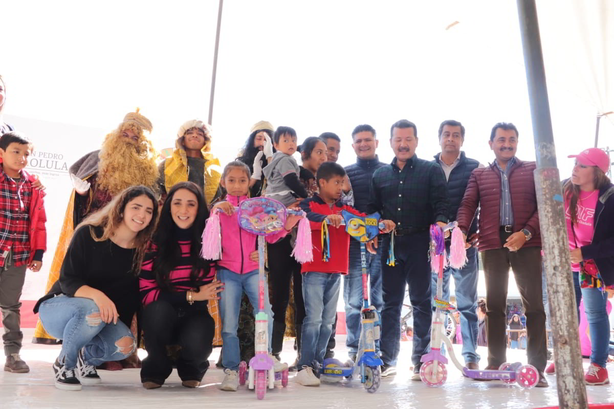 Foto: Cortesía Con gran éxito se llevó a cabo la Fiesta de Reyes para celebrar a las niñas y niños de San Pedro Cholula