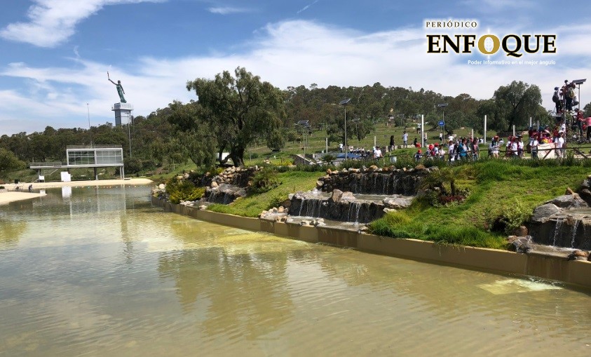 Convertirán en fuente danzarina el espejo de agua de Amalucan (Video)
