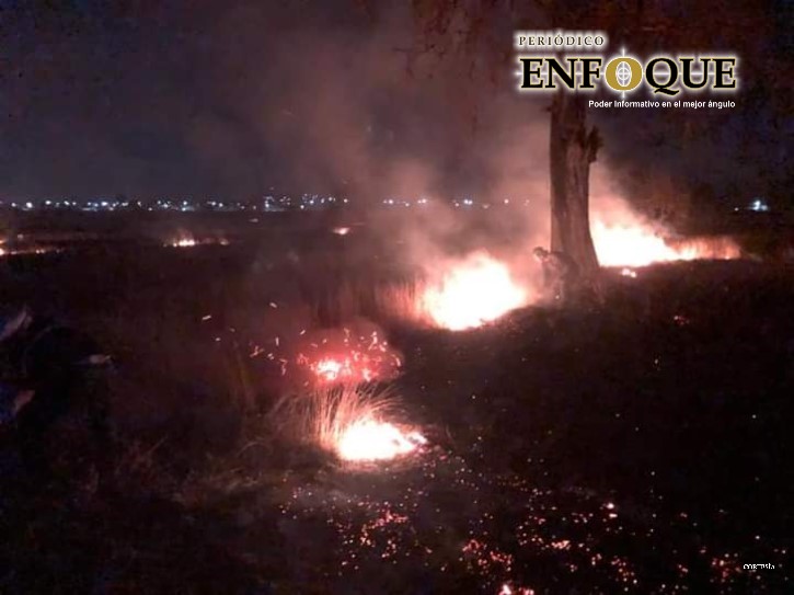 Foto: Cortesía Quema de pastizales moviliza a cuerpos de emergencia en Amozoc