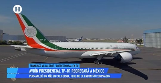 Foto: Cortesía Avión presidencial no ha estado en venta, asegura administración del Aeropuerto de EU