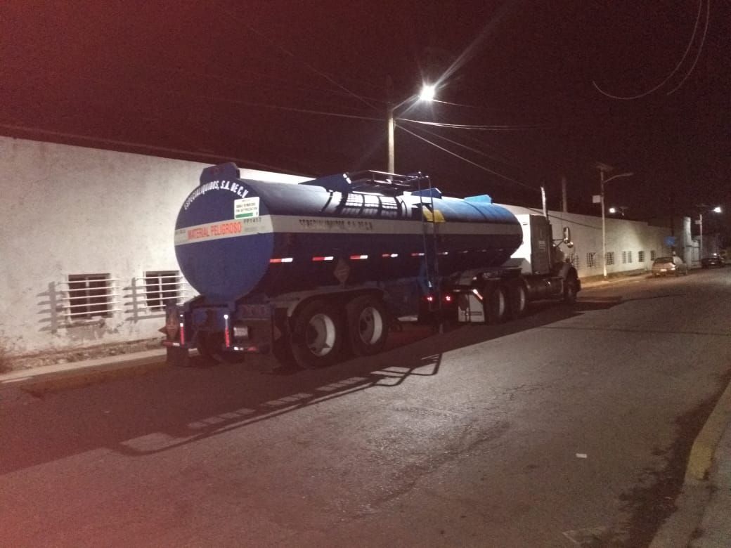 Foto: Cortesía Recupera policía municipal de San Pedro Cholula unidad robada y con 60 mil litros de hidrocarburo