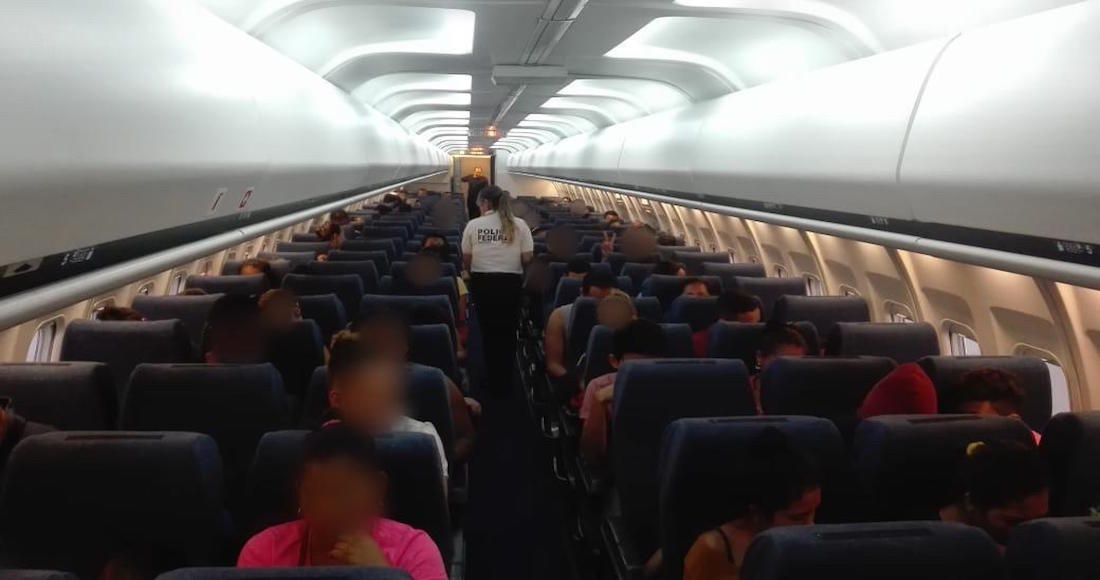 Foto: Cortesía Migración deporta vía aérea a 110 migrantes a Honduras