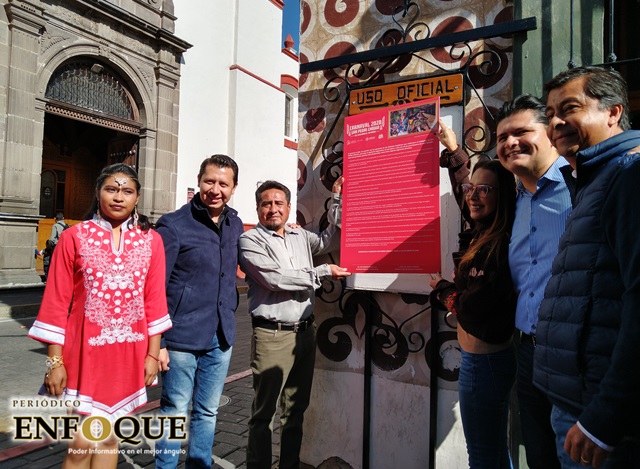 Realizan Pega de Bando para inicio de festividades del Carnaval de Cholula 2020 