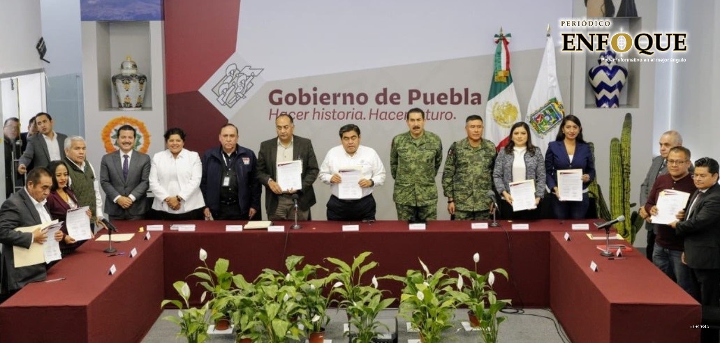 Foto: Cortesía Miguel Barbosa trabajará con alcaldes de Zona Metropolitana para recuperar la seguridad: Rivera Vivanco (Fotos + Videos)