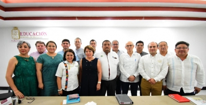 Foto: Cortesía Se reúne secretaria de Educación  de Tabasco, Egla Cornelio, con instituciones de educación superior